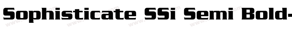 Sophisticate SSi Semi Bold字体转换